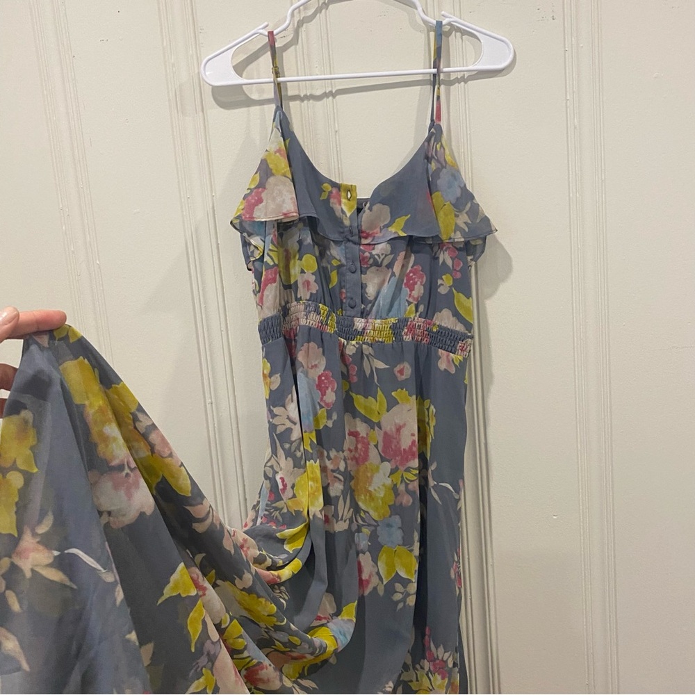 Floral maxi Strap Dress formal elegant